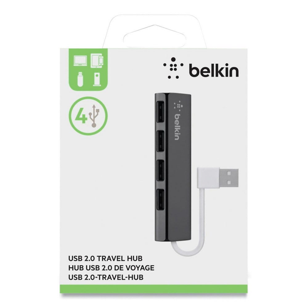 Belkin Ultra Slim Travel Hub Ports Nightshade White Msc Direct