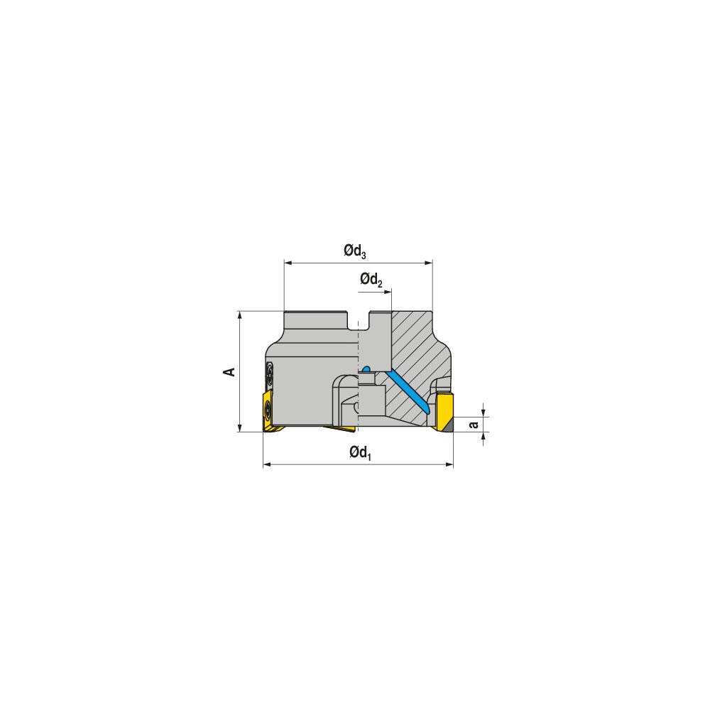 Ceratizit Indexable Square Shoulder Face Mill Ahpc R