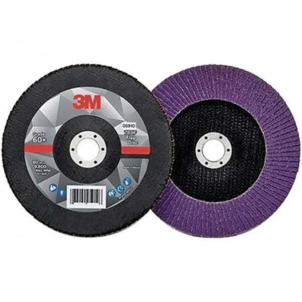 3M Flap Disc 7 Dia 7 8 Hole 60 Grit Ceramic Alumina Type 27