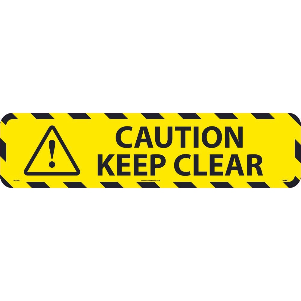 Accuformnmc Accident Prevention Adhesive Backed Floor Sign Round