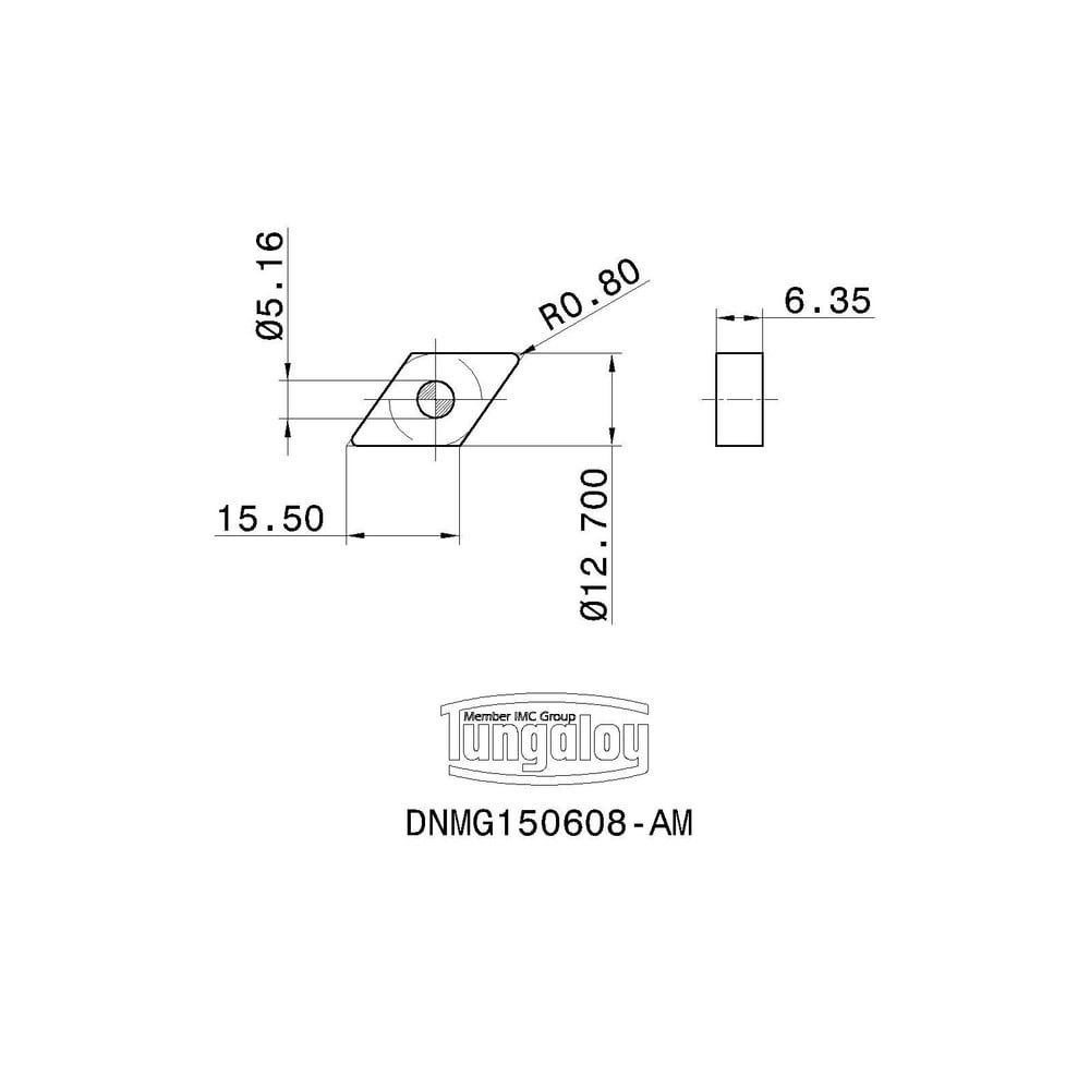 Tungaloy Turning Insert DNMG 442 AM T9215 Carbide MSC Direct