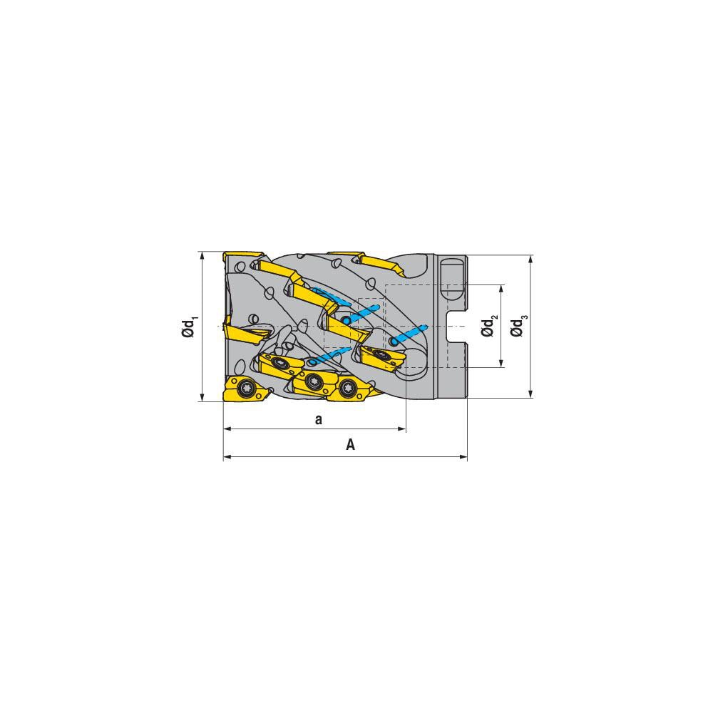 Ceratizit Indexable Square Shoulder Face Mills Minimum Cutting