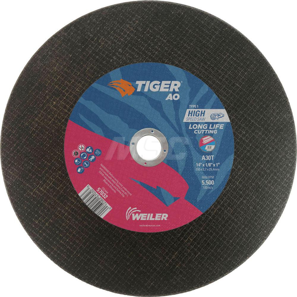 Weiler Cutoff Wheel Type 1 01 41 14 Dia 1 8 Thick Aluminum