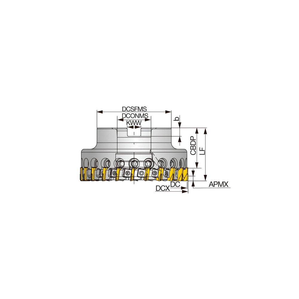 Tungaloy Indexable Square Shoulder Face Mill Tpyd U B R