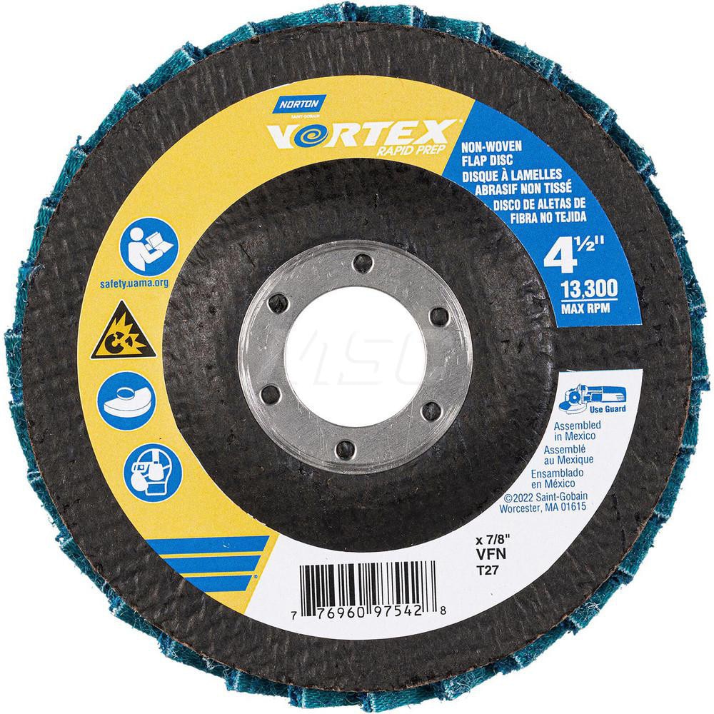 Norton Flap Disc 4 1 2 Dia 7 8 Hole Aluminum Oxide Type 27