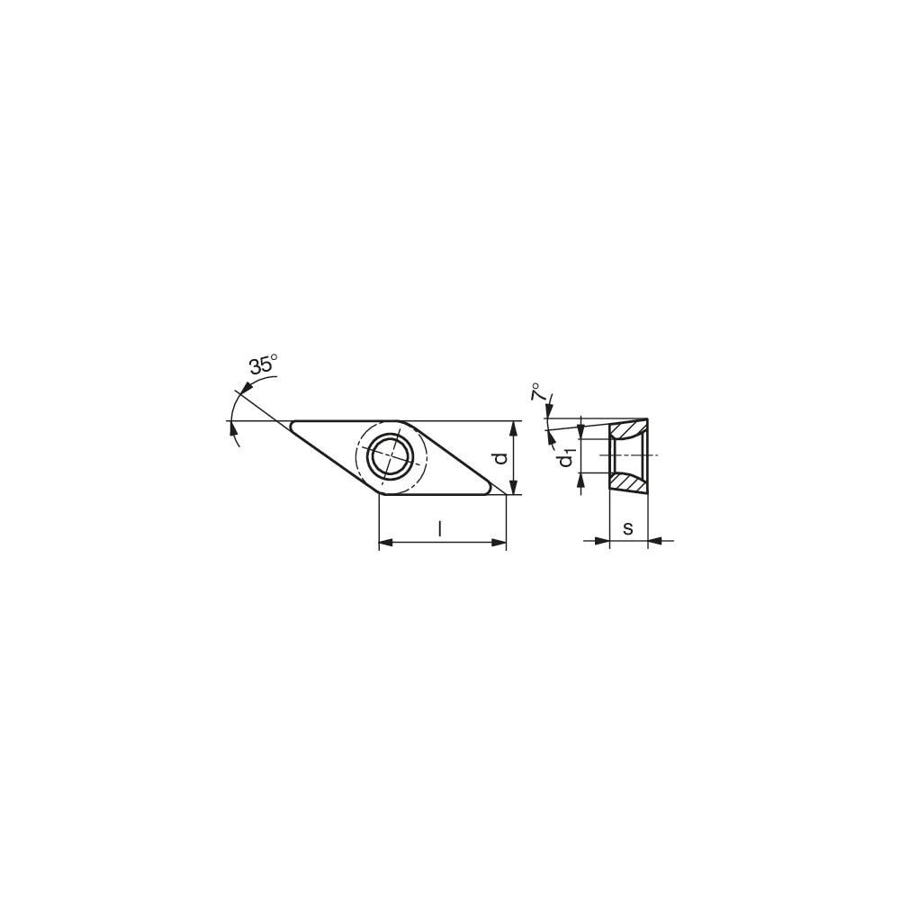 Ceratizit Turning Insert VCGT331 AL CWN15 Carbide MSC Direct