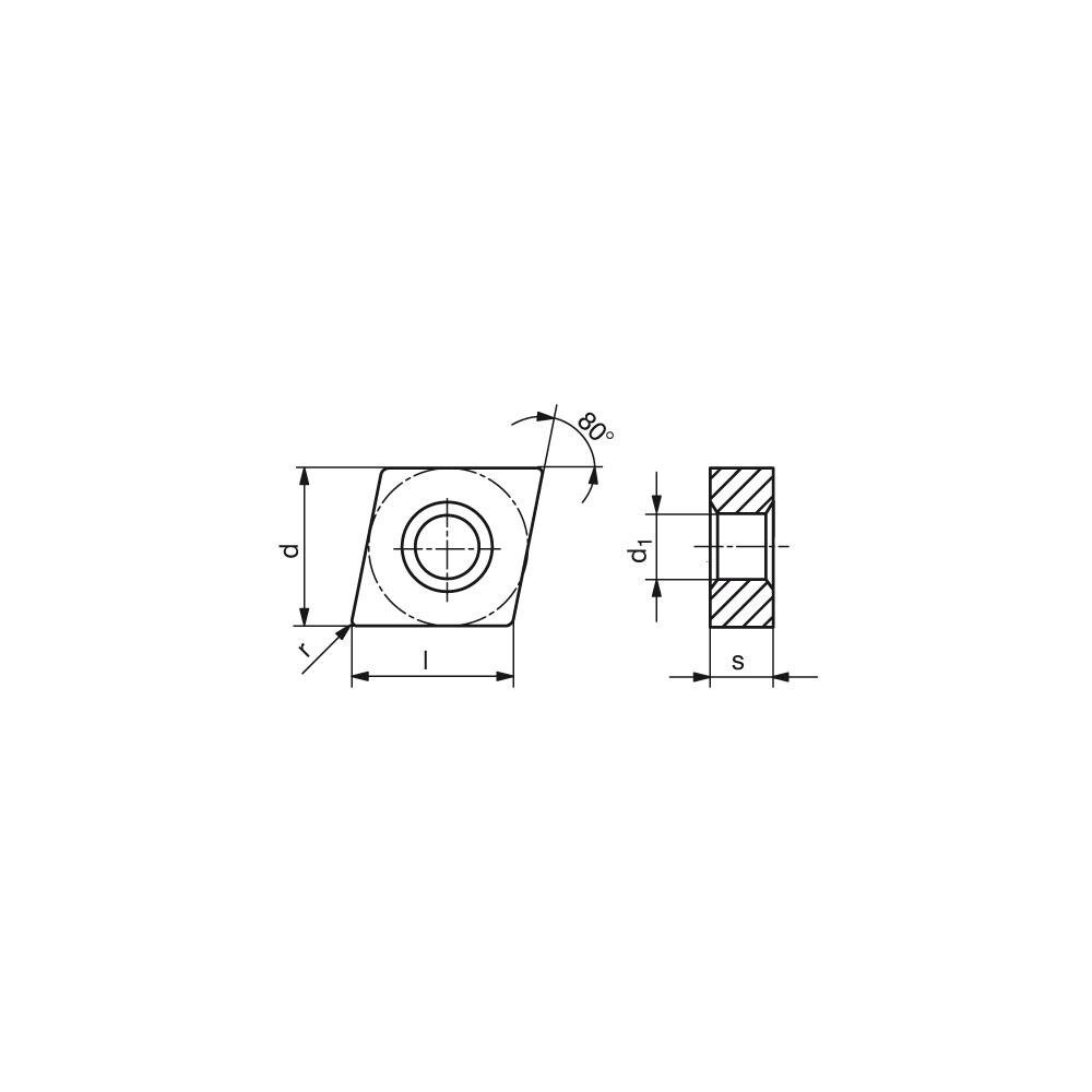 Ceratizit Turning Inserts Insert Style CNMG Insert Size Code 544