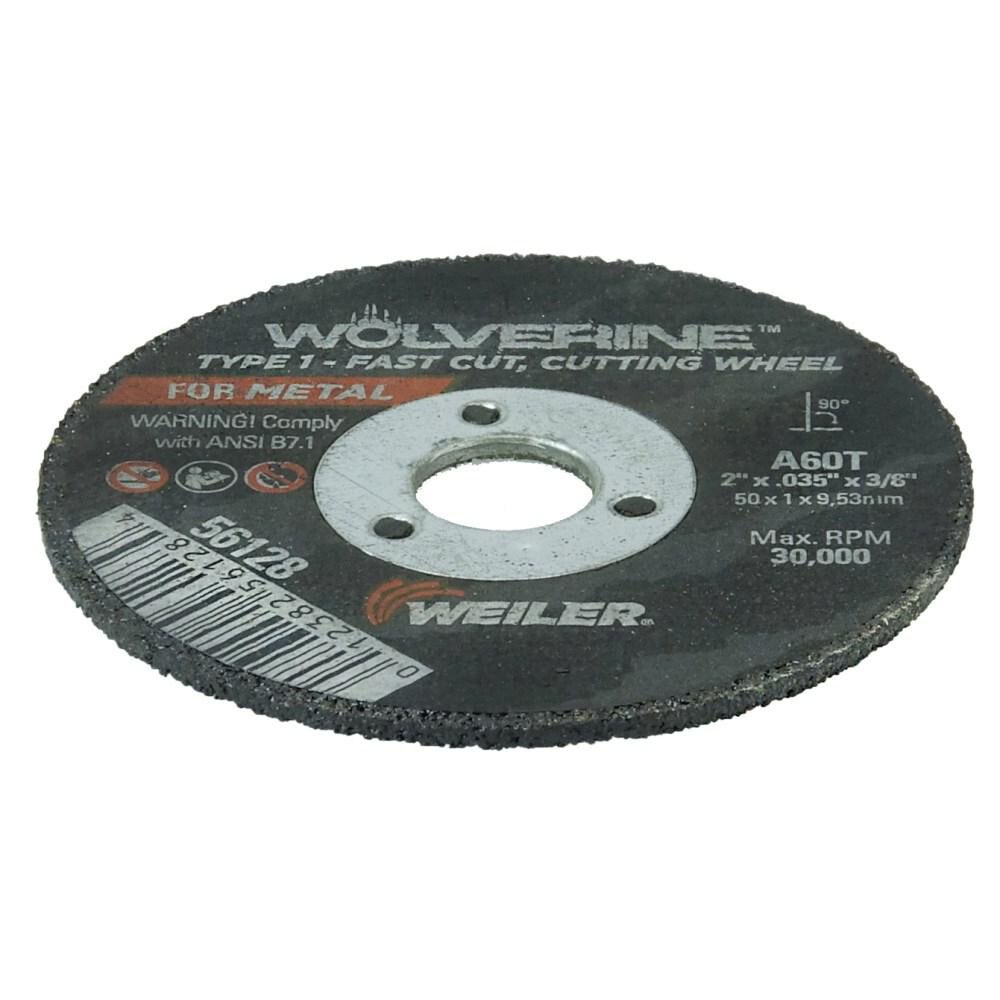 Weiler Cutoff Wheel Type Dia Thick Hole