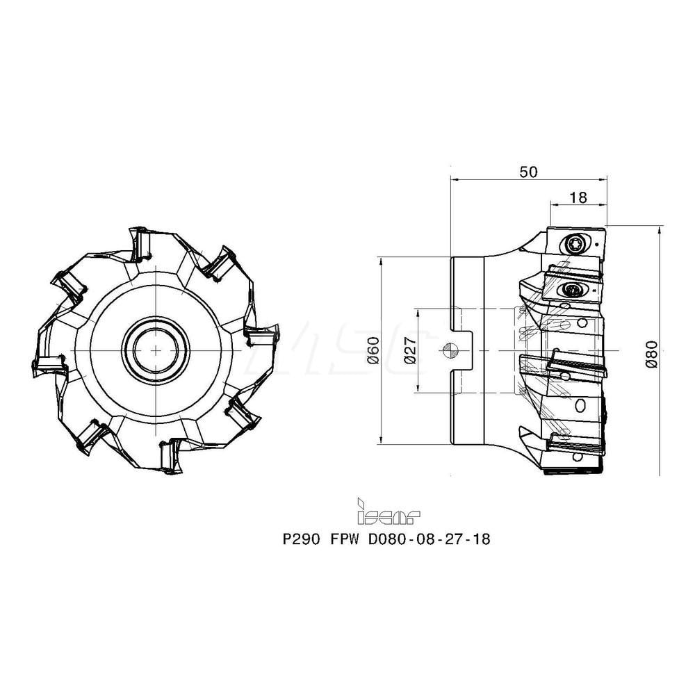 Iscar Mm Cut Diam Mm Arbor Hole Diam Mm Max Depth Indexable