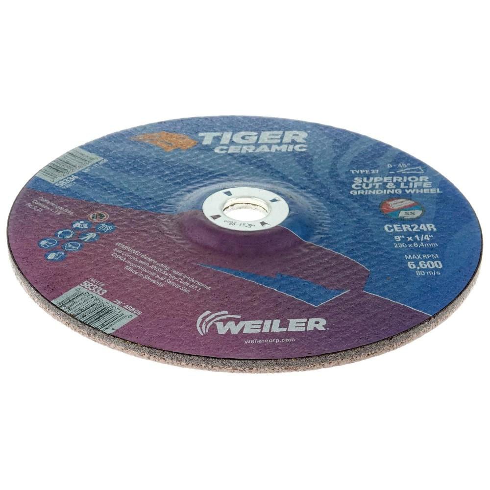 Weiler Depressed Center Wheel Type 27 9 Dia 1 4 Thick 7 8 Hole