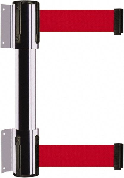 Tensator Pedestrian Barrier Dual Line Metal Silver Wall Mount Use