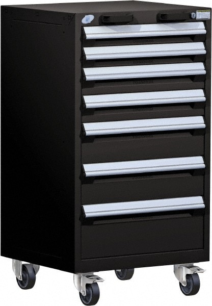 Rousseau Metal Steel Tool Roller Cabinet 24 Wide 7 Drawer MSC Direct