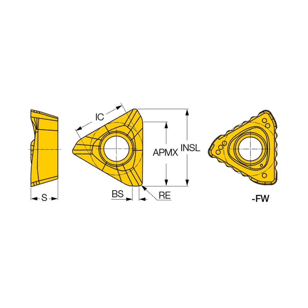 Iscar Milling Insert ANSI HM390 TDCR 150540PDFR P IC28 ISO HM390