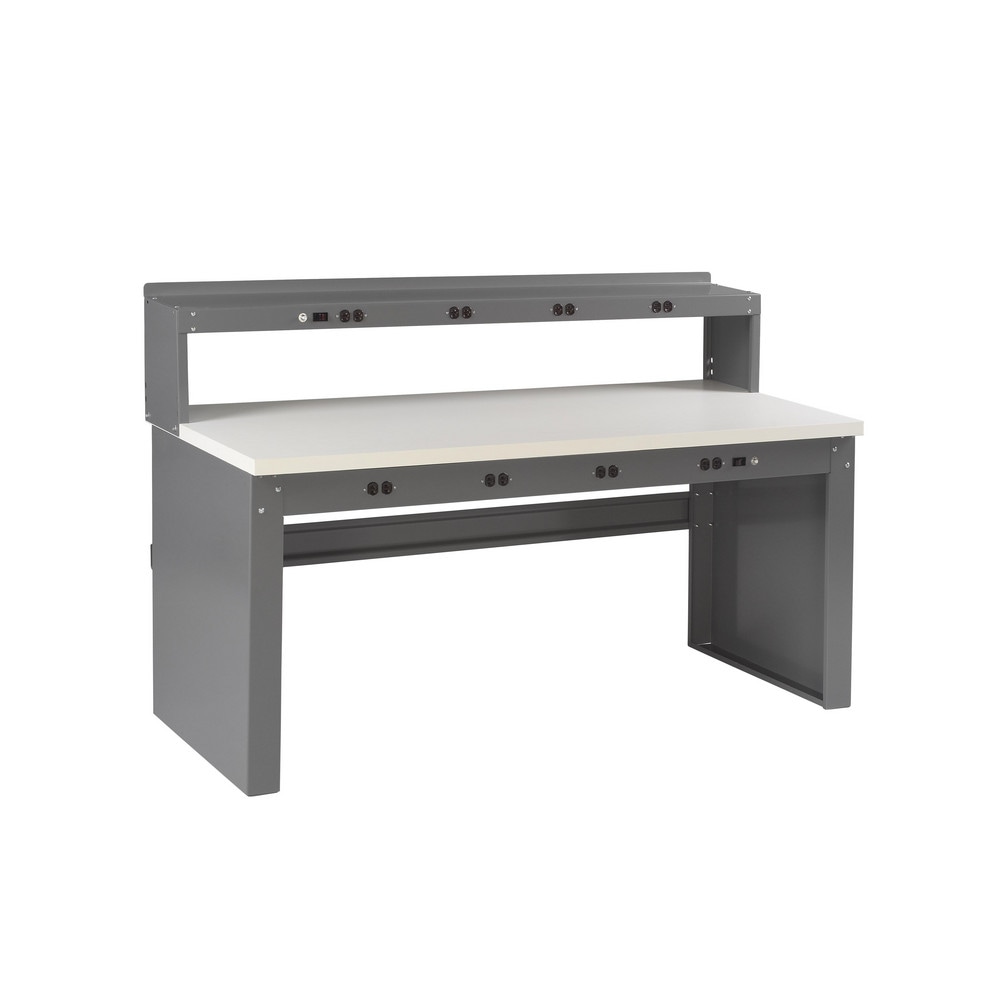 Tennsco Electronic Work Bench 72 Wide 33 1 2 High Powder Coated