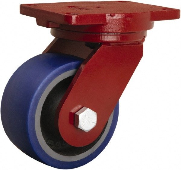 Hamilton Swivel Top Plate Caster Polyurethane Mold On To Cast Iron