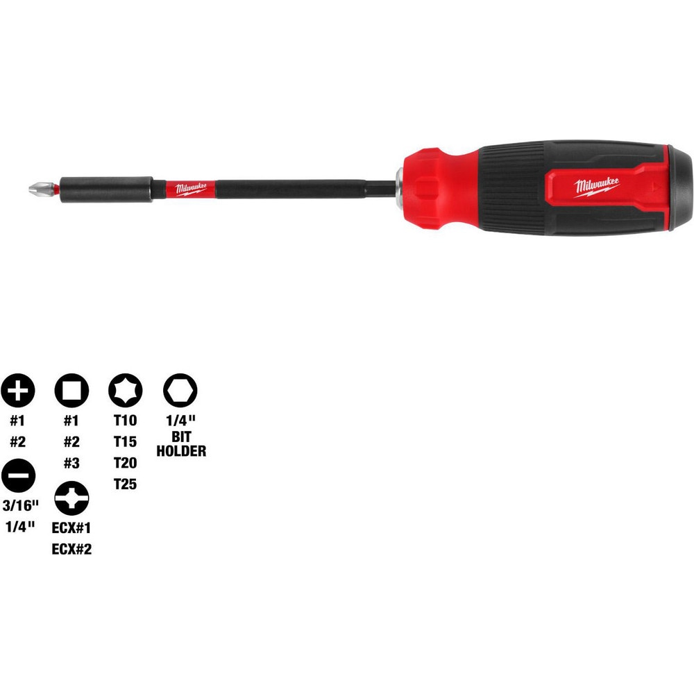 Milwaukee Tool Bit Screwdrivers Type Combination Tip Type Slotted