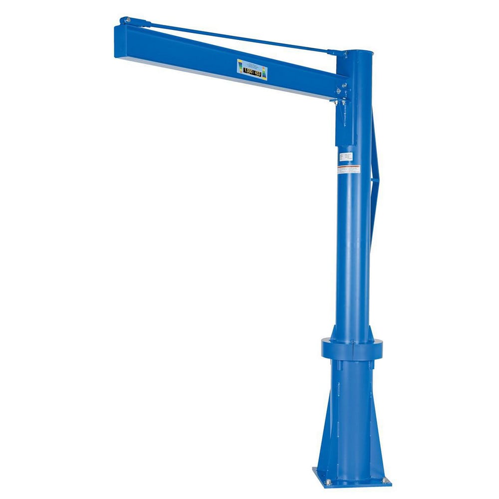 Vestil Jib Crane 1 000 Lb Limit 115 75 Reach 360 Rotation MSC