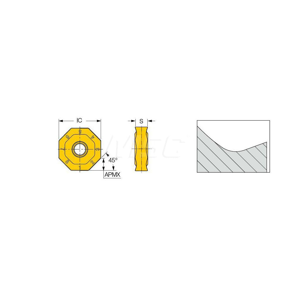 Iscar Milling Insert Ansi Onhu An N Hp Ic Iso Onhu