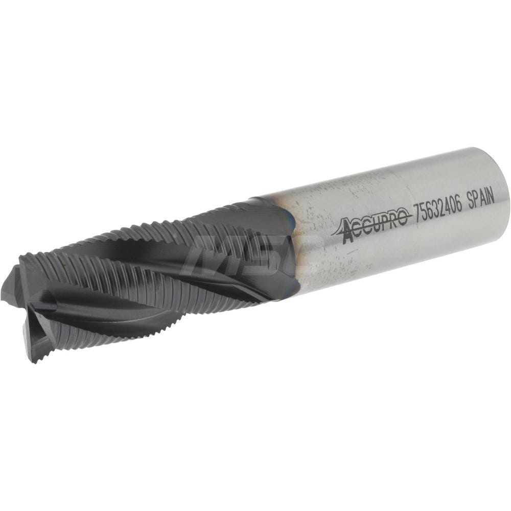 Accupro Roughing End Mill 3 4 Dia 4 Flutes Single End Powdered