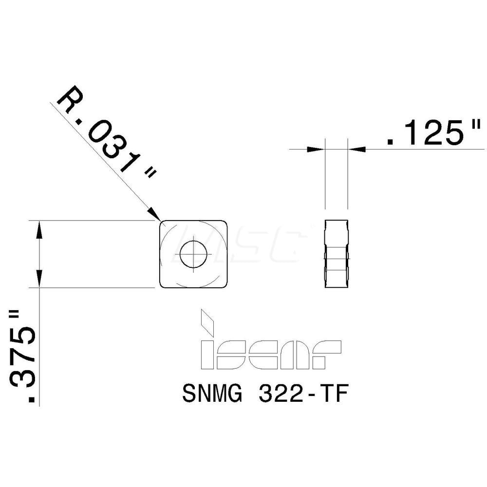 Iscar Turning Insert Snmg Ic Carbide Msc Direct