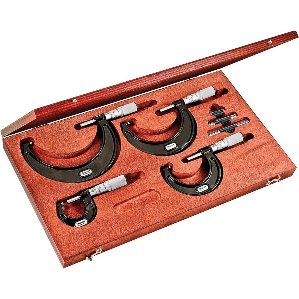 Starrett Mechanical Outside Micrometer Set Pc To Measurement