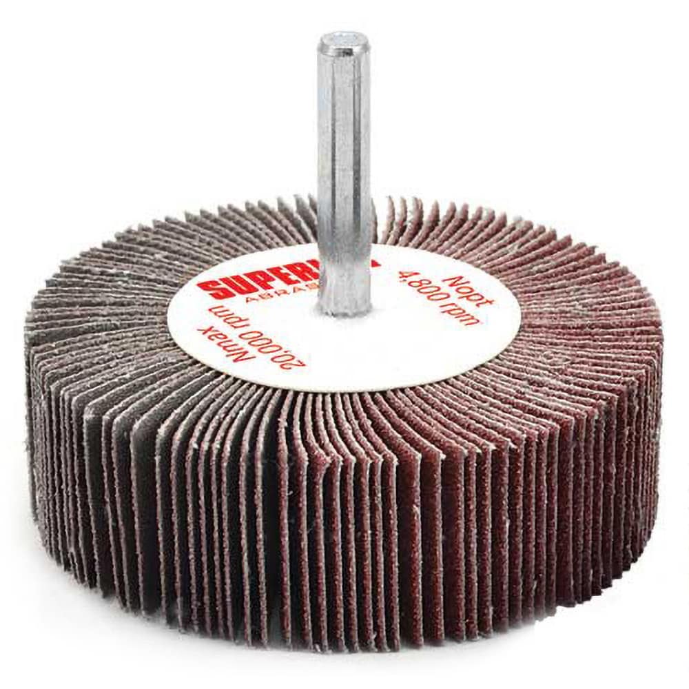 Superior Abrasives Mounted Flap Wheel Dia Face Width Grit