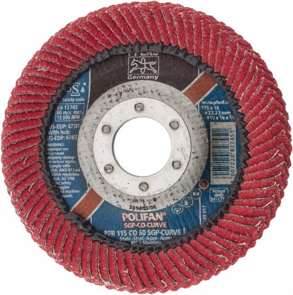 Pferd Grit Center Hole Type Ceramic Flap Disc