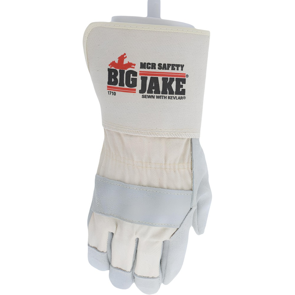 MCR Safety Work Gloves Big Jake 1710 Size Medium Cowhide Leather