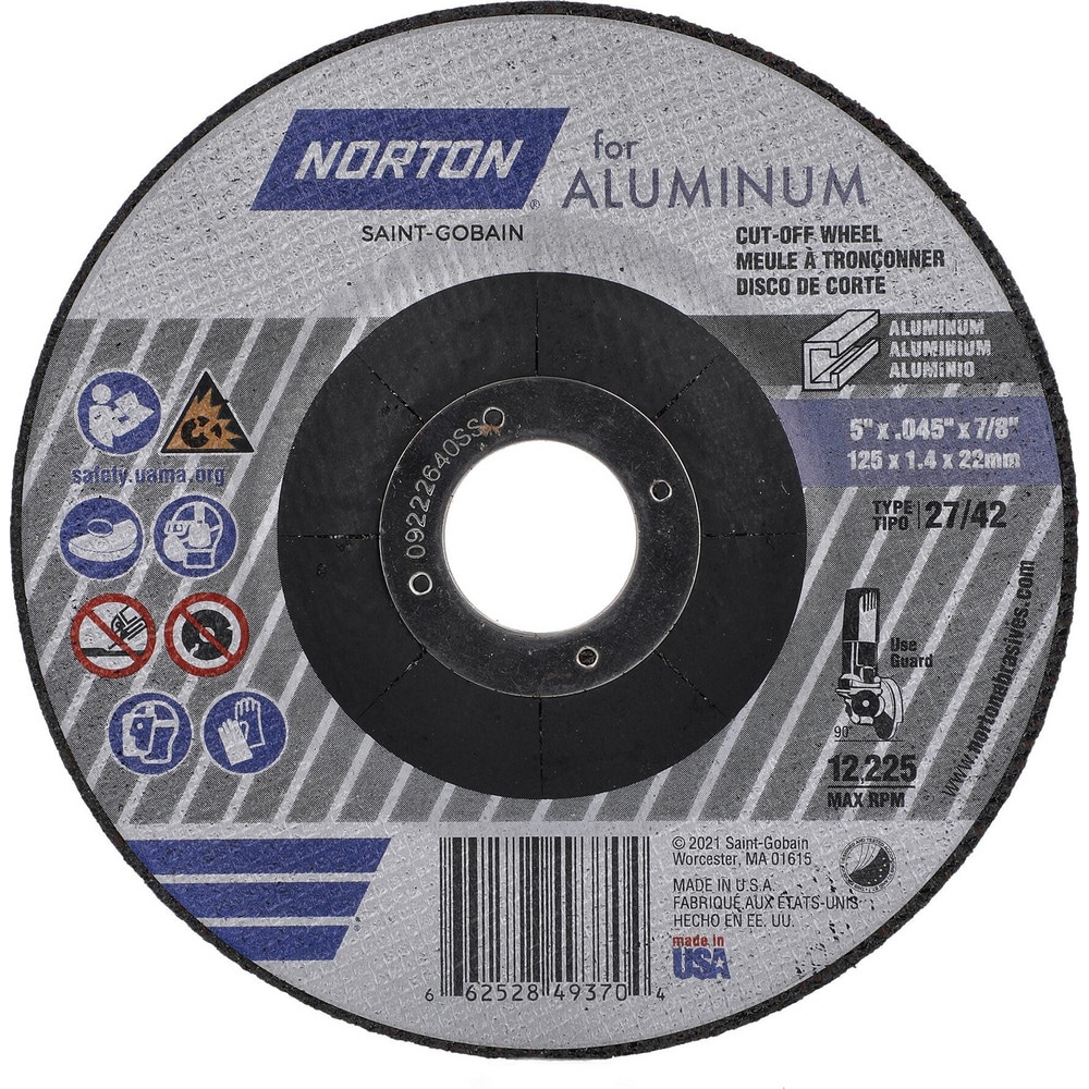 Norton Depressed Center Wheel Type 27 5 Dia 0 0450 Thick 7 8