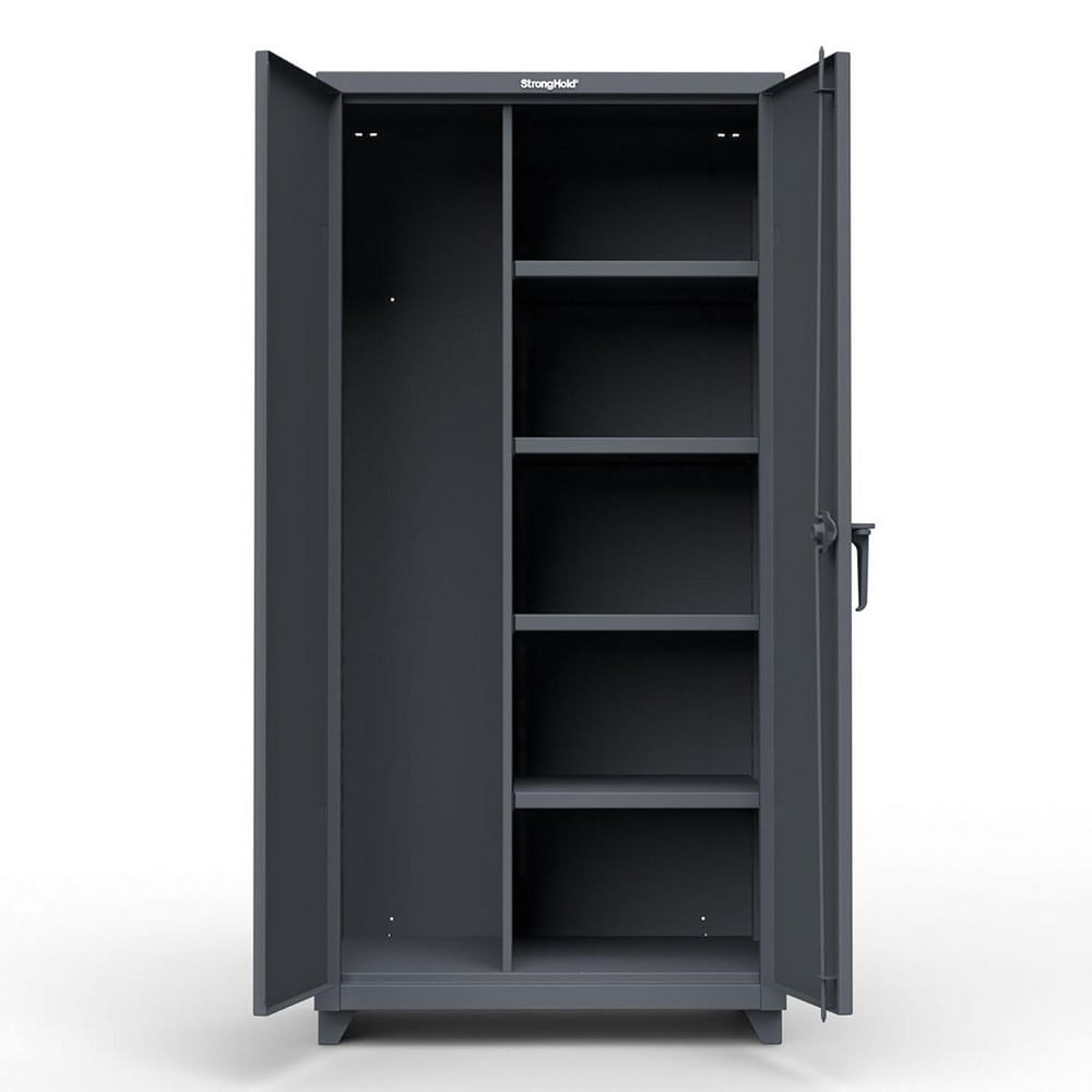 Strong Hold Steel Heavy Duty Janitorial Cabinet Wide Deep