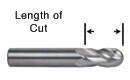 RET8422 Amorphous Diamond Coated Coated .1170 Flute Length 3 Flute Single End Ball Carbide End Mill 5//64 RedLine Tools 0.0781 2.5000 OAL 30/° Helix Angle