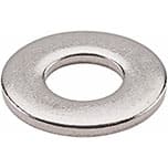 0.101 Nominal Thickness Steel Type B Flat Washer 0.531 ID 1.750 OD 2 Hole Size Made in US Zinc Plated Finish Pack of 10 
