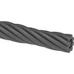 Lift-All - 1/4″ Diam, Stainless Steel Wire Rope, Priced as 1' Increments,  250' Total Coil Length - 67679340 - MSC Industrial Supply