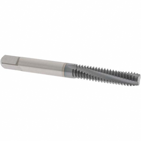 Spiral Flute Tap: 1/4-20 UNC, 3 Flutes, Modified Bottoming, 2B Class of Fit, Powdered Metal, TICN Coated