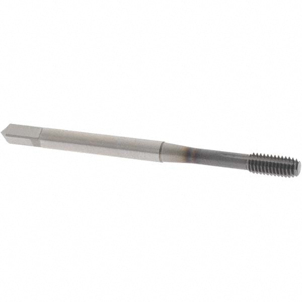 Thread Forming Tap: M3.5x0.60 Metric Coarse, Modified Bottoming, Powdered Metal High Speed Steel, TiCN Coated