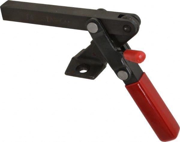 De-Sta-Co 527 Manual Hold-Down Toggle Clamp: Vertical, 1,000 lb Capacity, Solid Bar, Flanged Base 