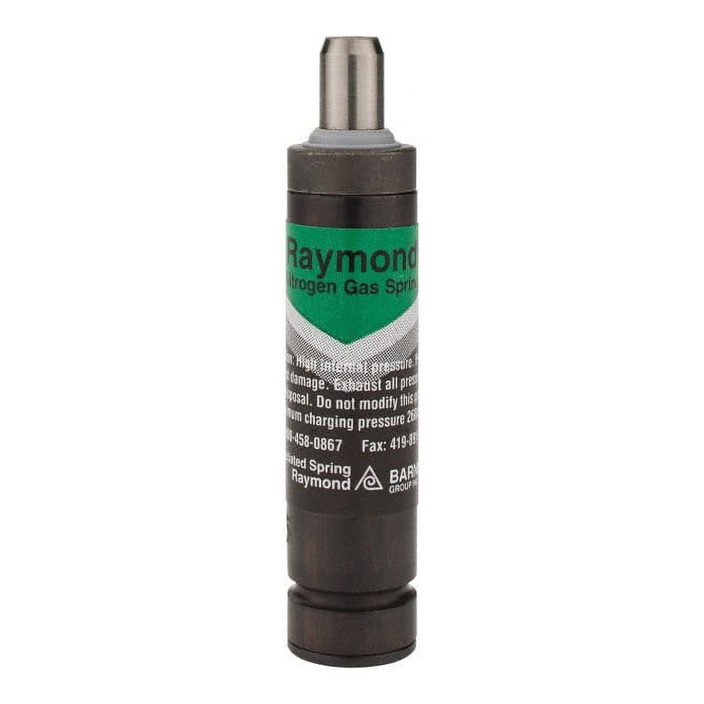 Associated Spring Raymond R12-025  BK Nitrogen Gas Spring: 0.472" Dia, 0.98" Max Stroke, Black 