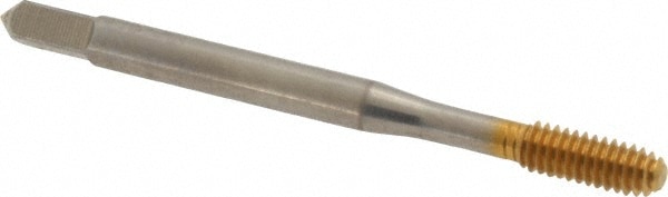 Thread Forming Tap: #8-32 UNC, 2/3B Class of Fit, Bottoming, High Speed Steel, TiN Coated