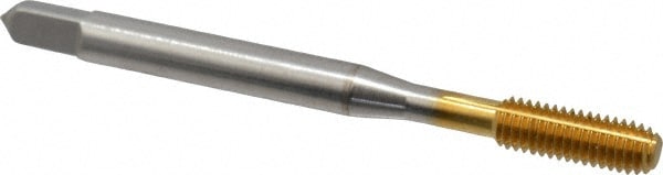 Thread Forming Tap: #10-32 UNF, 2/3B Class of Fit, Bottoming, High Speed Steel, TiN Coated