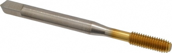 Thread Forming Tap: #10-32 UNF, 2B Class of Fit, Bottoming, High Speed Steel, TiN Coated