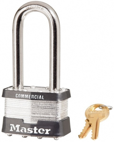 Master Lock 5LJ Padlock: Laminated Steel, Keyed Different, 2" Wide Image