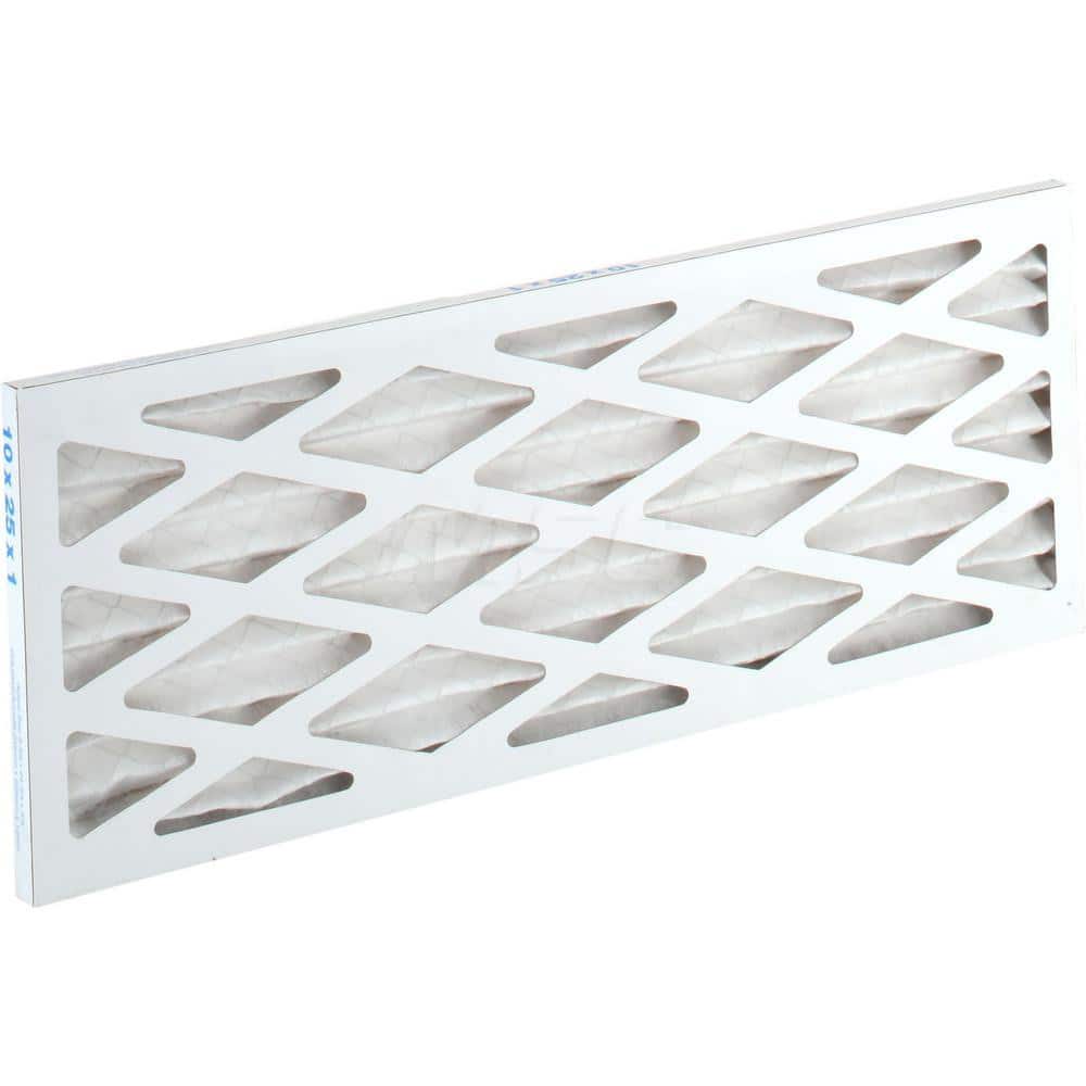 Pleated Air Filter: 10 x 25 x 1", MERV 8, 35% Efficiency, Wire-Backed Pleated
