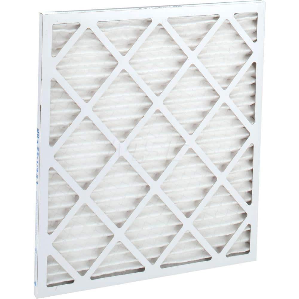Pleated Air Filter: 20 x 22-1/4 x 1", MERV 10, 55% Efficiency, Wire-Backed Pleated