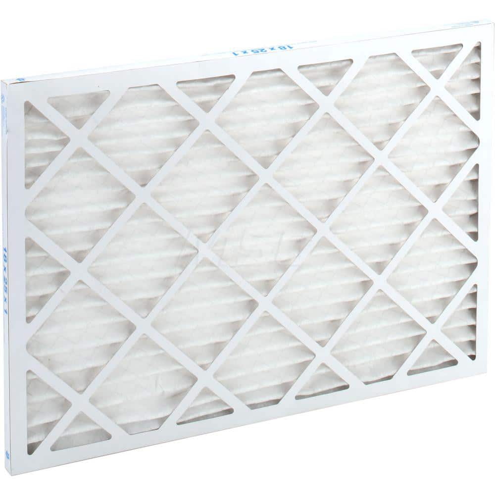 Pleated Air Filter: 18 x 25 x 1", MERV 10, 55% Efficiency, Wire-Backed Pleated