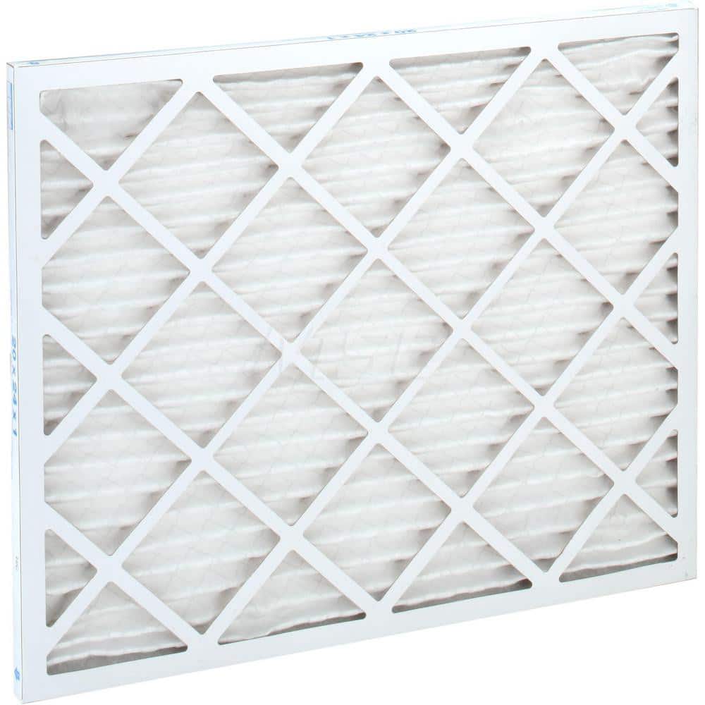 Pleated Air Filter: 20 x 24 x 1", MERV 10, 55% Efficiency, Wire-Backed Pleated
