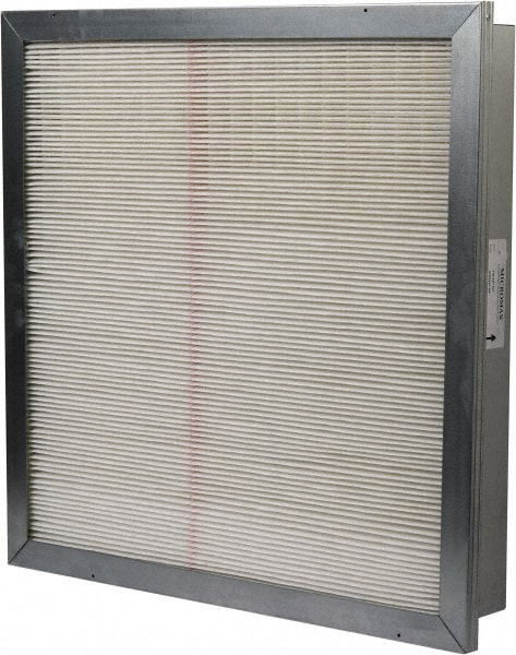 Pleated Air Filter: 24 x 24 x 4", MERV 13, 85% Efficiency, Wireless Pleated