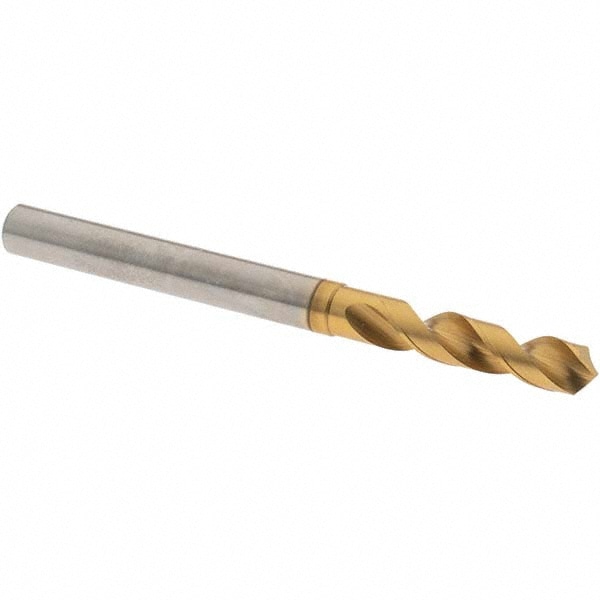 Screw Machine Length Drill Bit: 0.2205" Dia, 120 °, High Speed Steel