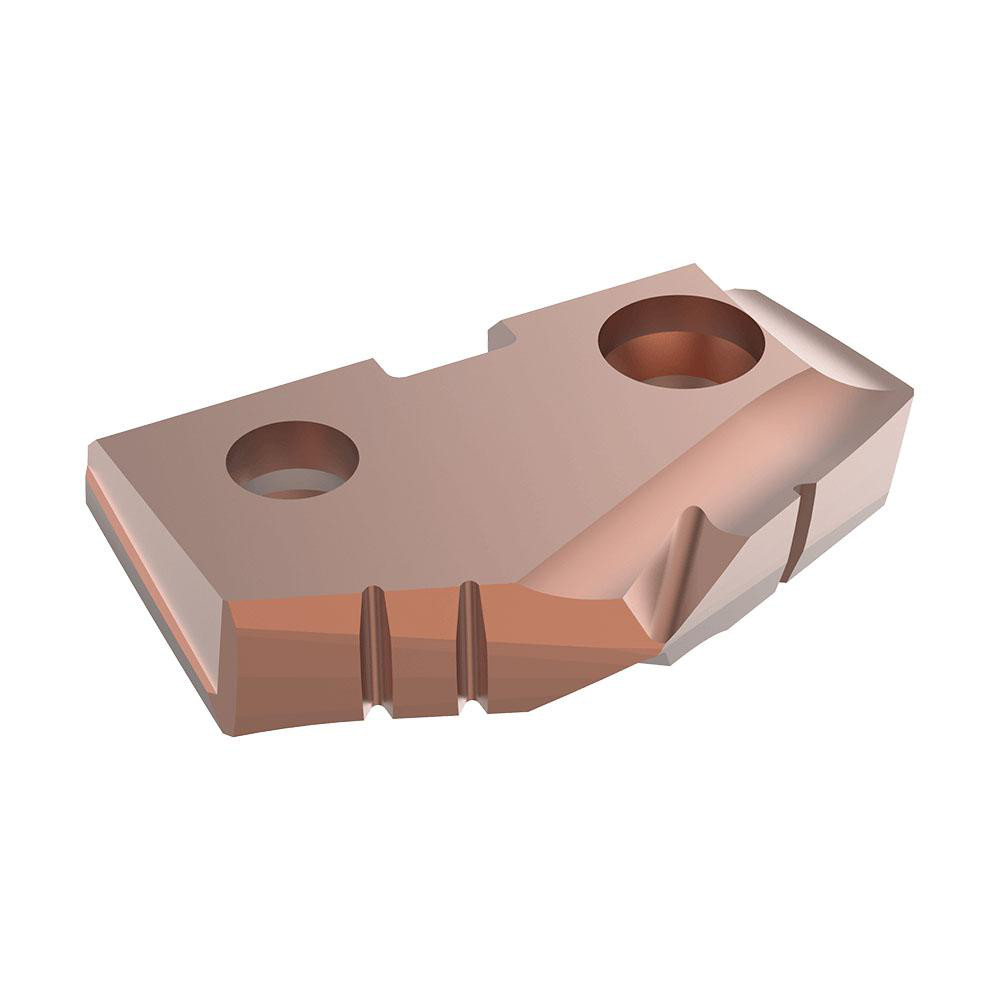 Spade Drill Insert: 1" Dia, Seat Size 2, Cobalt, 132 deg Point - AM200 Coated, Series GEN2 T-A
