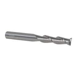 Accupro 12176851 Square End Mill: 3/8 Dia, 1-1/2 LOC, 3/8 Shank Dia, 3-1/2 OAL, 2 Flutes, Solid Carbide 