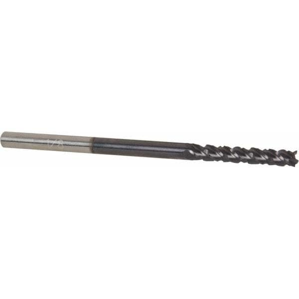 Accupro 12184975 1/8" Diam 4-Flute 40° Solid Carbide Square Roughing & Finishing End Mill Image